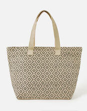 Diamond Weave Tote Bag, , large