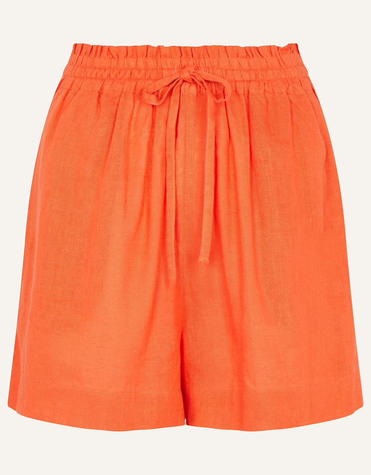 Tie Waist Shorts with LENZING ECOVERO Orange Beach trousers Shorts Accessorize UK