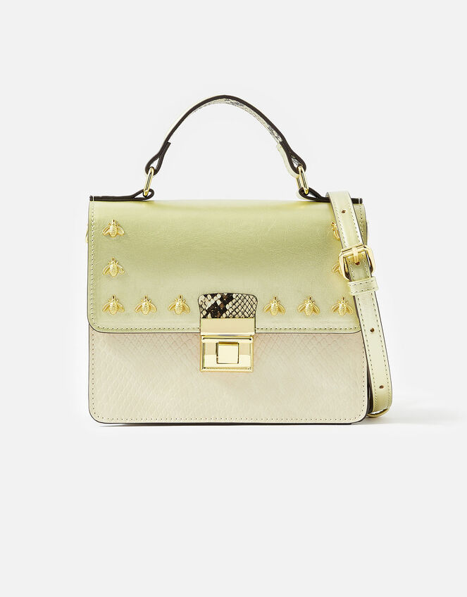 Bee Studded Handheld Bag, , large