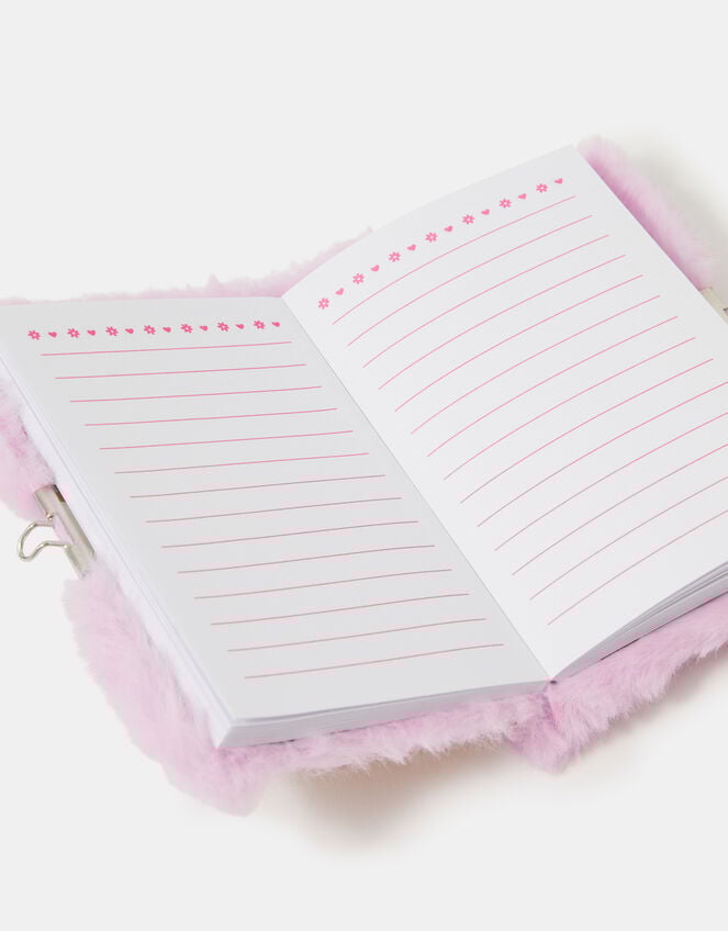 Girls Fluffy Capybara Lockable Journal, , large