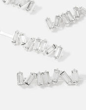 BRIDAL Diamante Baguette Hair Grip Set, , large