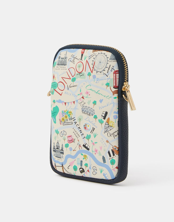 London Print Phone Bag, , large