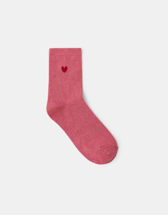 Heart Glitter Socks, , large