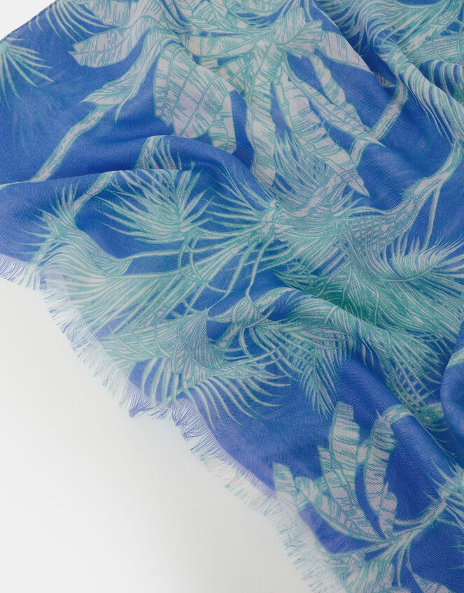 Lightweight Palm Print Scarf, , large