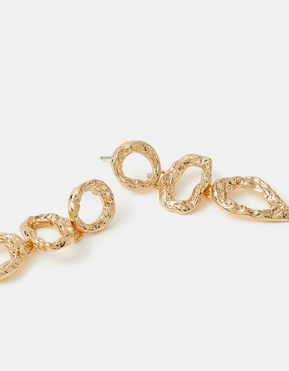 Triple Molten Drop Earrings, , large