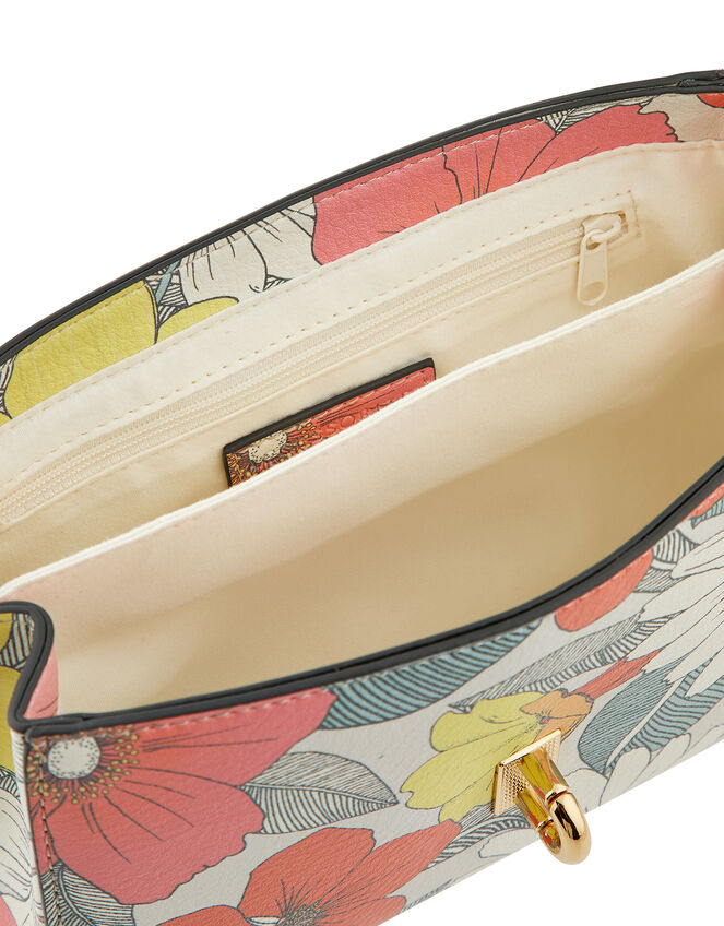 Floral Cross-Body Bag, , large
