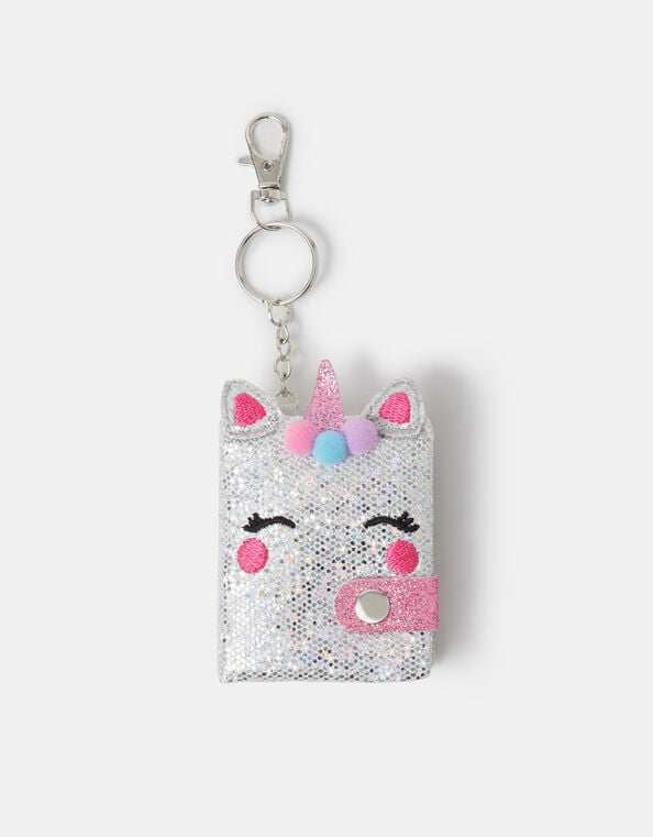 Girls Unicorn Notebook Keychain, , large