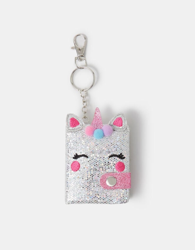 Girls Unicorn Notebook Keychain, , large