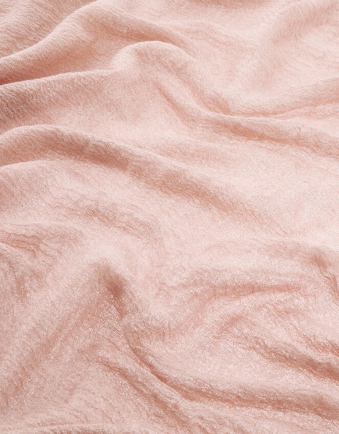 Metallic Lightweight Scarf, Pink (PALE PINK), large