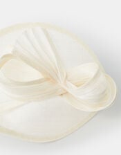 Bow Teardrop Fascinator, Ivory (IVORY), large