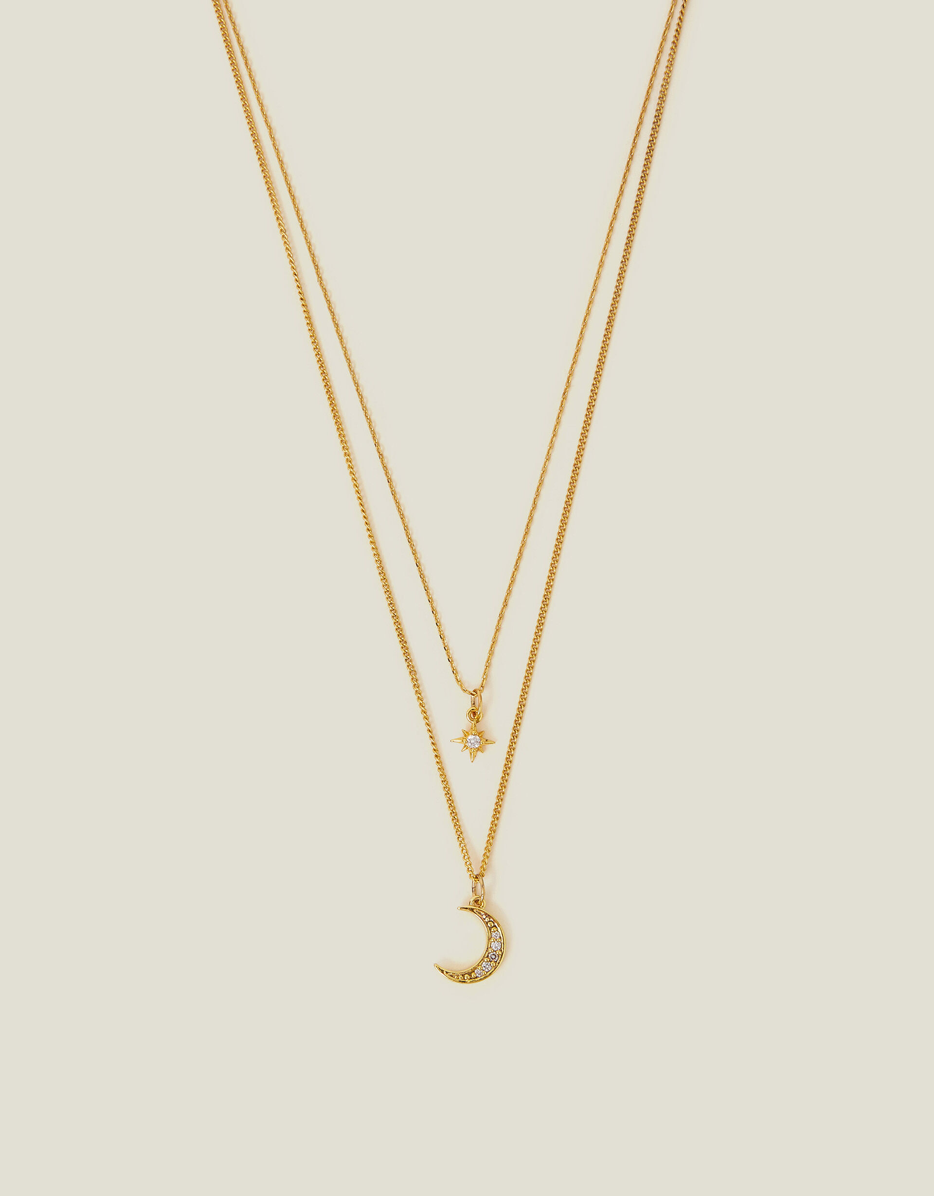 Gold layered necklace uk deals
