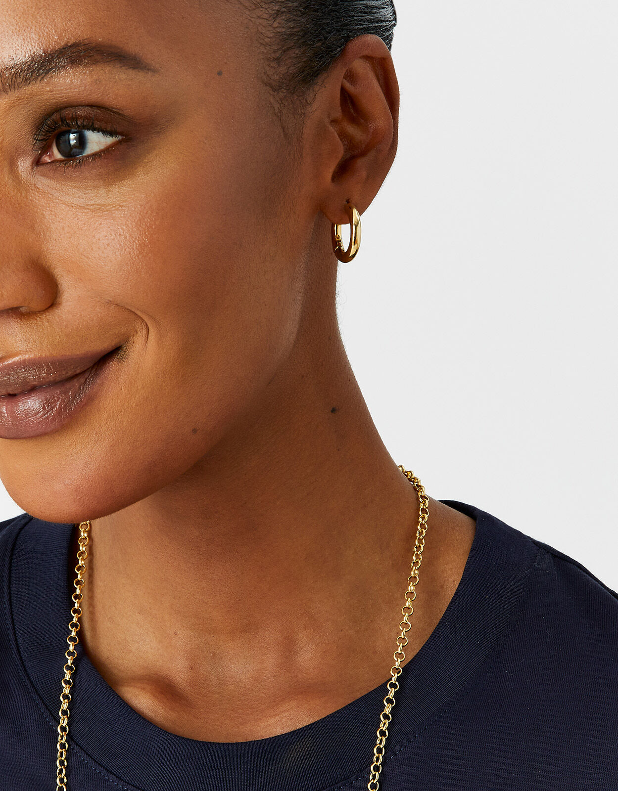 Gold hoop shop earrings accessorize