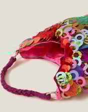 Hand Embellished Sequin Bag, , large