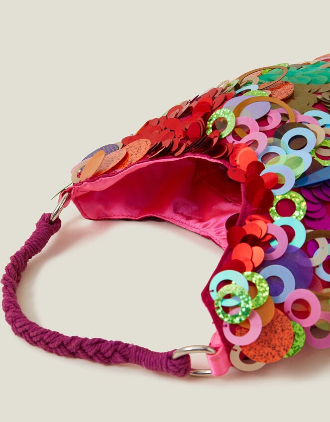 Hand Embellished Sequin Bag, , large