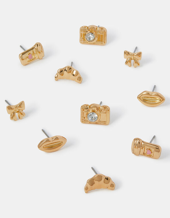 5-Pack Weekend Stud Earrings, , large