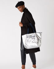 Piper Packable Metallic Gym Bag, , large