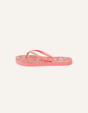 Ornamental Print Flip Flops, Pink (PINK), large