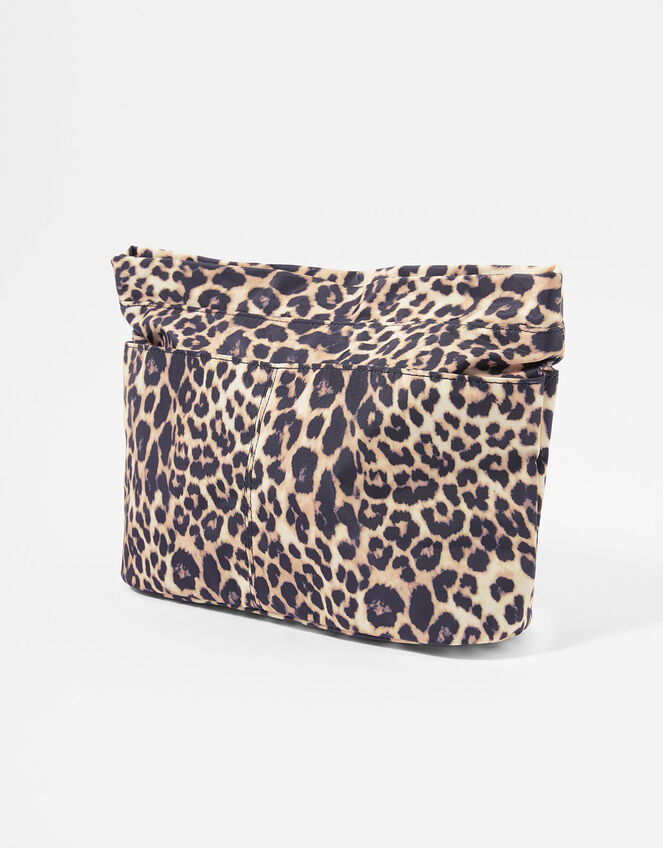 Leopard Zip-Top Bag Organiser, , large