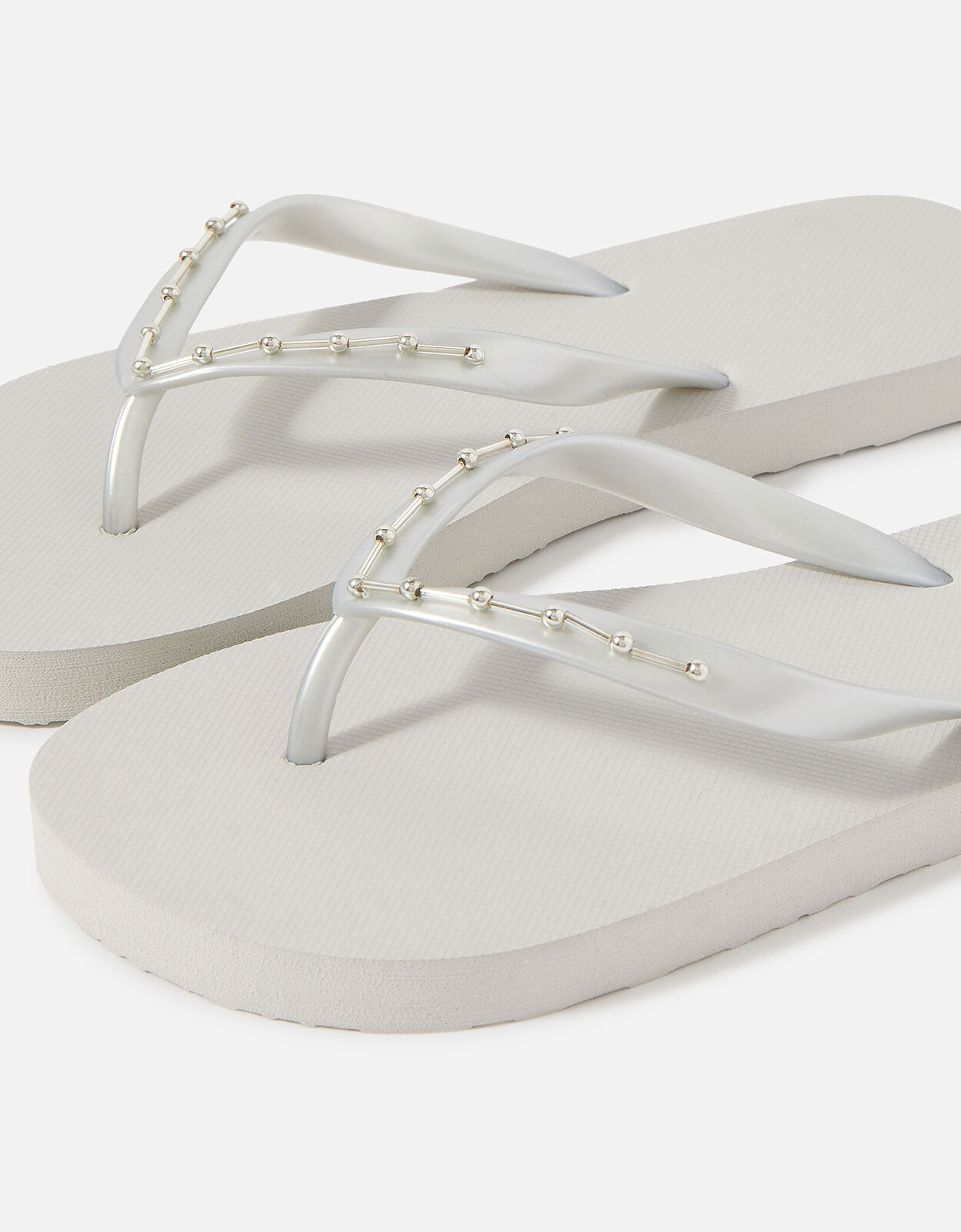 Embellished Flip Flops Silver Flip flops Accessorize UK