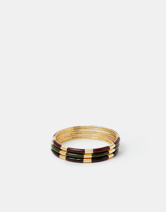 3-Pack Enamel Bangles, Multi (DARKS MULTI), large