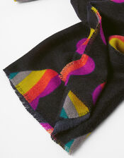 Rainbow Heart Blanket Scarf, , large