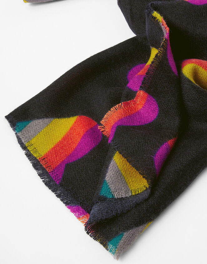 Rainbow Heart Blanket Scarf, , large