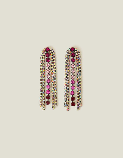 Statement Gem Waterfall Earrings, , large