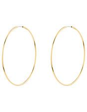 Gold-Plated Hoop Earrings, , large