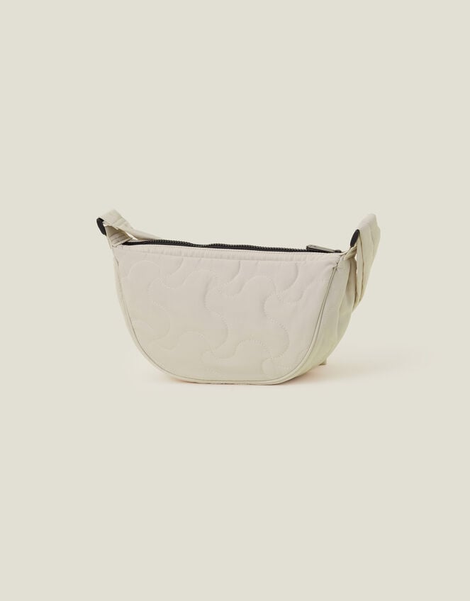 Quilted Cross-Body Bag , Cream (CREAM), large