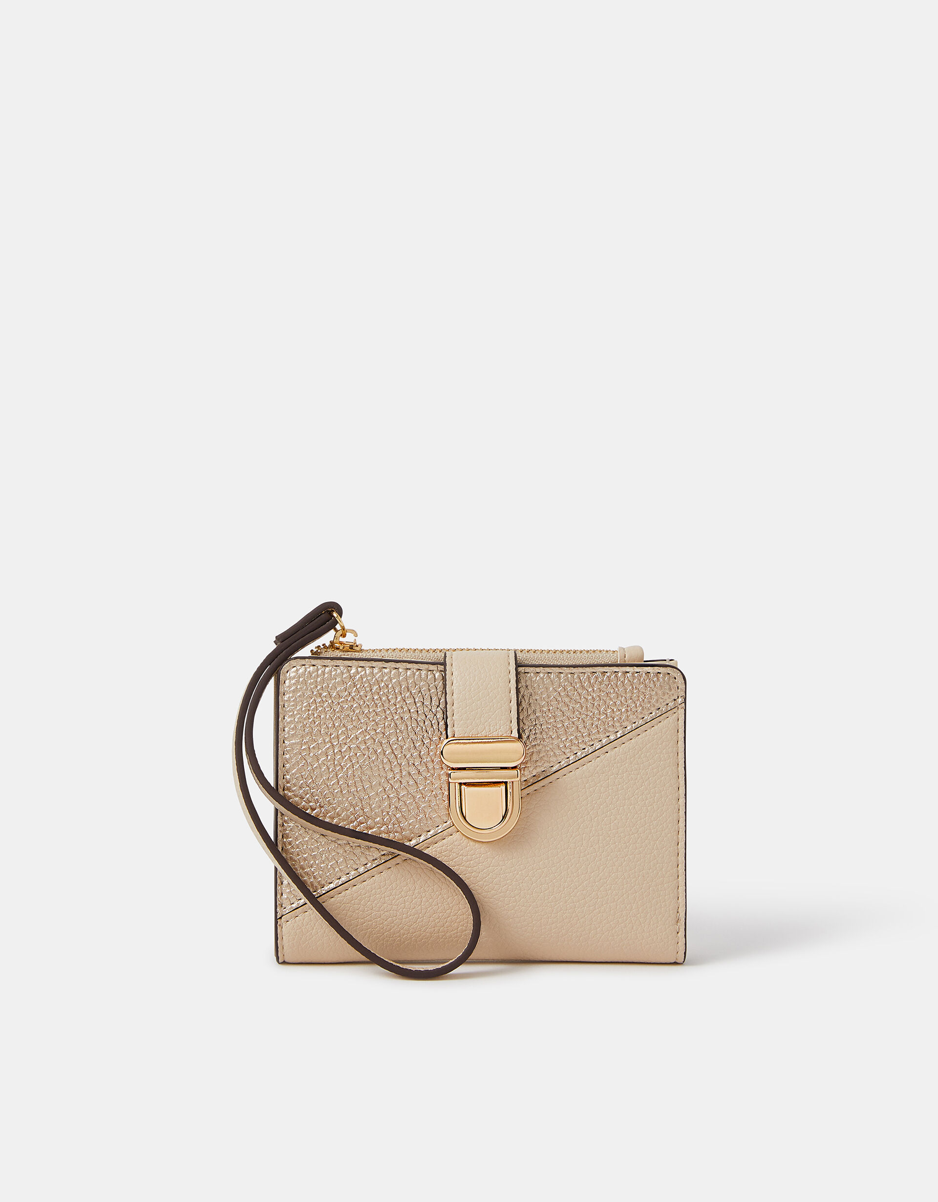 accessorize Wrist Strap Push Lock Purse