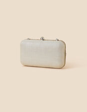 Bridal Embellished Hardcase Clutch Bag, , large
