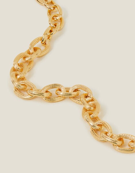 14ct Gold-Plated Chunky Curb Chain Bracelet, , large