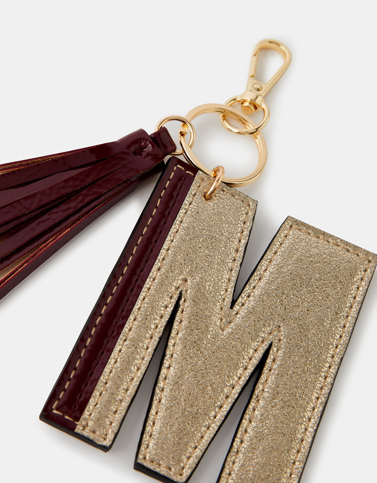 Letter m clearance keyring