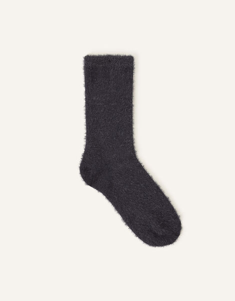 Sparkle Knit Socks, Blue (NAVY), large