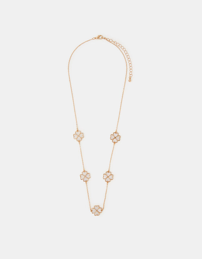 Lucky Clover Station Necklace, , large