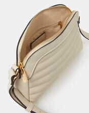 Quilted Crossbody Bag, Cream (CREAM), large