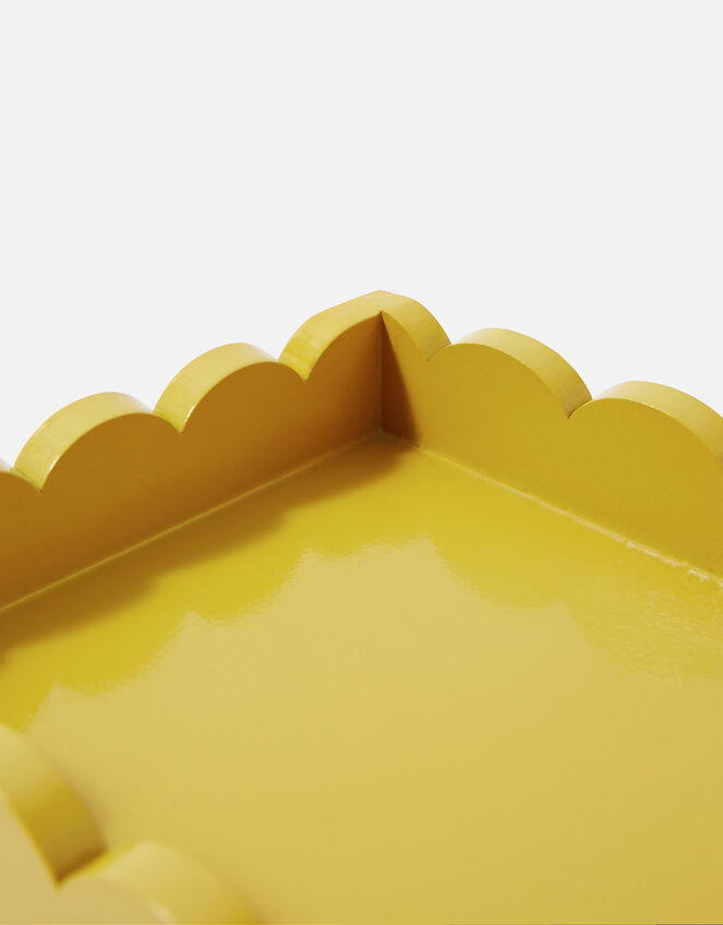 Mini Wooden Tray with Scalloped Edge Trays & Coasters Accessorize UK