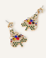 Gem Christmas Tree Earrings, , large