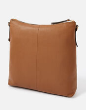 Large Leather Cross-Body Bag, , large