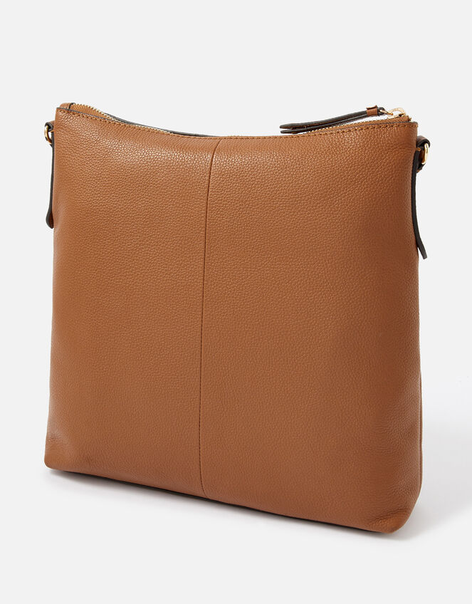 Large Leather Cross-Body Bag, , large