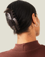 Extra Large Matte Claw Clip, Brown (BROWN), large