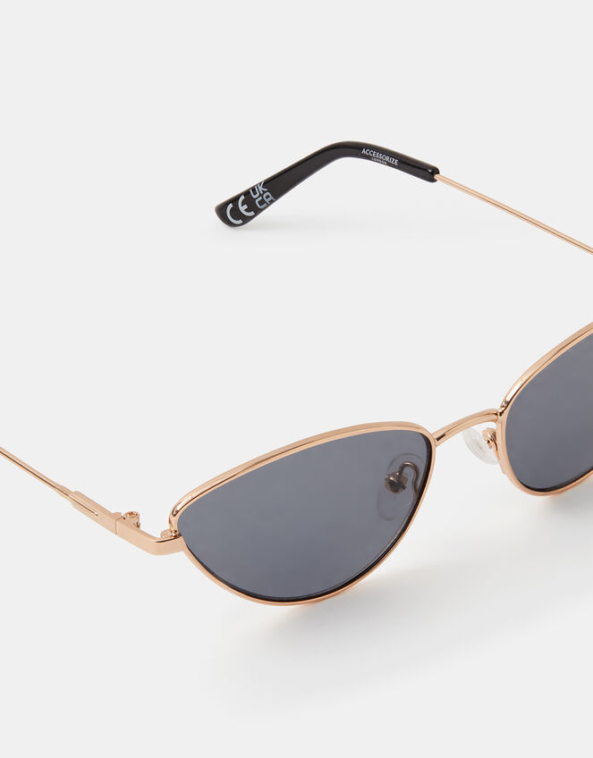 Metal Cat Eye Sunglasses, , large