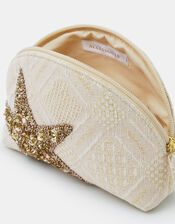 Embellished Starfish Make Up Bag, , large