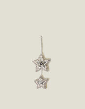 Embellished Two Star Christmas Tree Decoration, , large