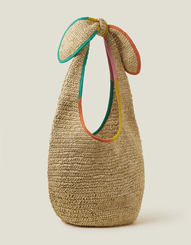 Tie Slouch Shoulder Bag, , large