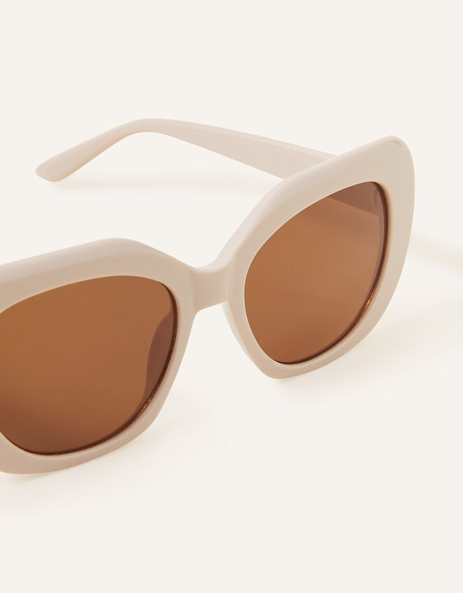 Oversized Soft Cateye Sunglasses, , large