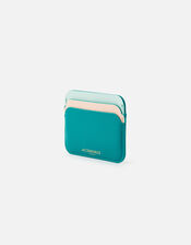 Curve Colour-Block Card Holder , Green (GREEN), large