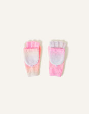 Rainbow Space Dye Capped Gloves, Multi (PASTEL-MULTI), large