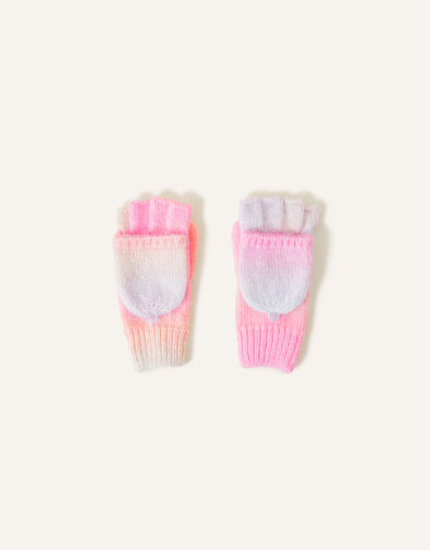 Rainbow Space Dye Capped Gloves, Multi (PASTEL-MULTI), large