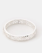 Sterling Silver-Plated Filigree Band Ring, Silver (ST SILVER), large